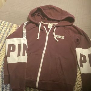 PINK zippered hoodie